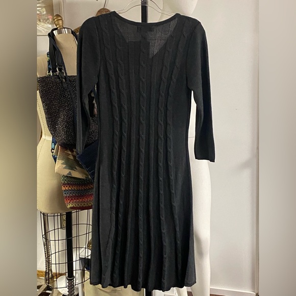 Nine West gray cable knit sweat dress size large - Picture 6 of 7